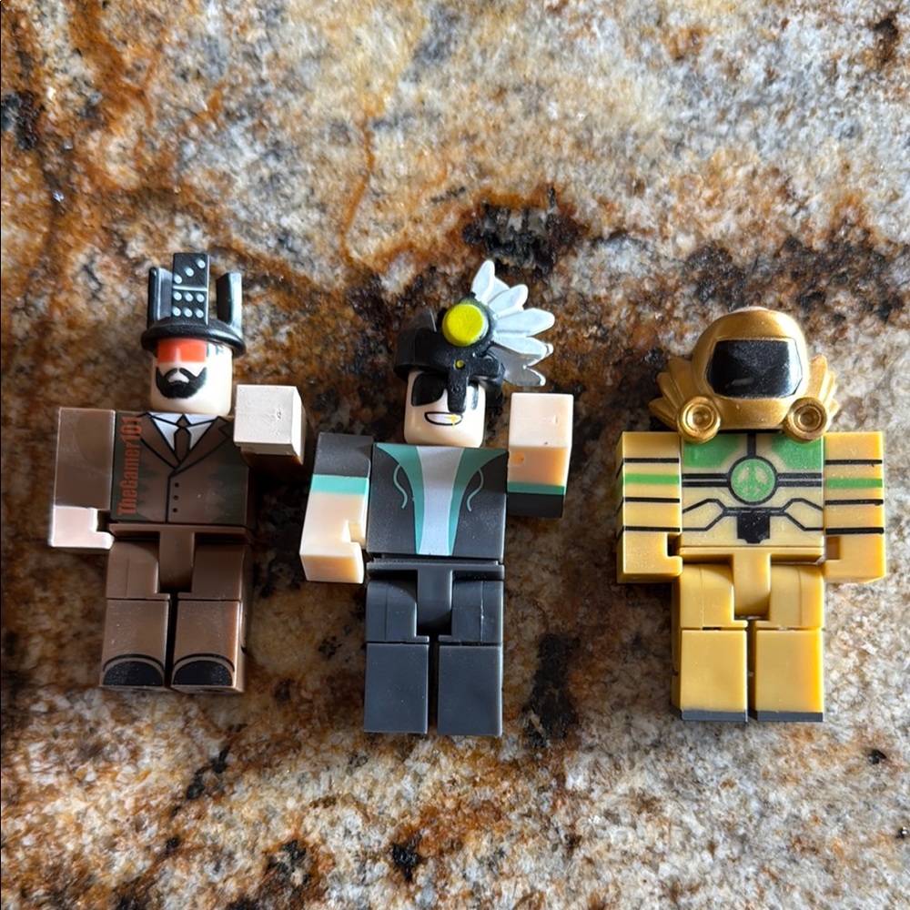 Set of Three Roblox Figures